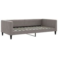 sofa cama  cama para adulto  sofa convertible sin colchon tela gris taupe 100x200 cm