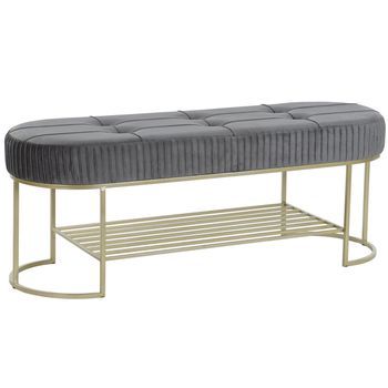 Descalzadora Poliester Metal 120x40x45 Terciopelo