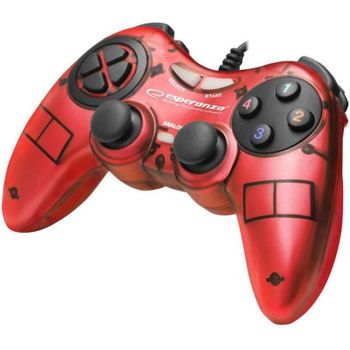 Gamepad Esperanza EGG105R con vibración y conexión USB