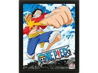 poster 3d - sherwood one piece gum pistol pastico efecto 3d multicolor