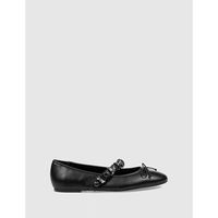 kamome trends zapatos bajos mercedita phailina negro para mujer
