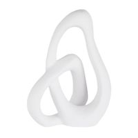 figura decorativa de dolomita blanca de 40 cm