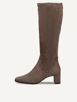 caprice boots brown made of textiles with block heel size 41