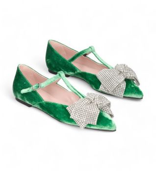 Pretty Ballerinas para mujer. 51620 Zapatos Ella verde (40), Piel, Plano, 1 a 3cm, Ninguno, Casual