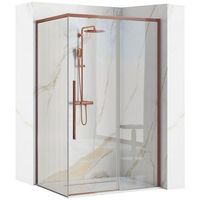 cabina de ducha rea solar 90x120 brush copper