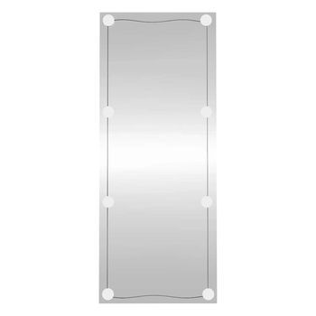 Espejo De Pared Rectangular Con Luces Led Vidrio 40x100 Cm Vidaxl