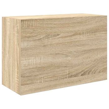 Mueble De Pared Baño Madera Ingeniería Roble Sonoma 60x25x40 Cm Vidaxl
