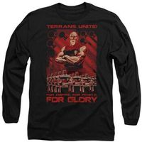 star trek camiseta manga larga terrans unite para mujer