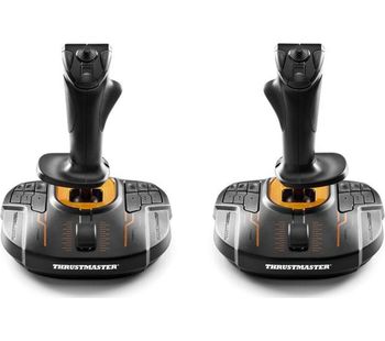 THRUSTMASTER T16000M FCS Space Sim Duo Joysticks - Black, Black