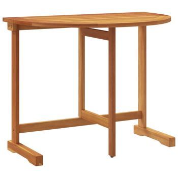 Mesa De Balcón，mesa Para Exteriores，mesa De Patio Plegable Madera Maciza De Acacia 90x60x72 Cm