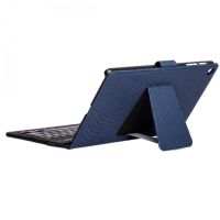 silverht funda azul con teclado bluetooth para samsung tab a7 104 t500505 2020