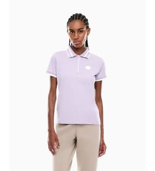 EA7 para mujer. 7W000911_AF21055 Polo Sporting Club lila (XL), Casual, Algodón, Manga corta