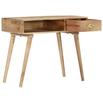 Mesa Consola | Mesa De Entrada | Mesa Auxiliar De Madera Maciza De Mango 90x45x75 Cm