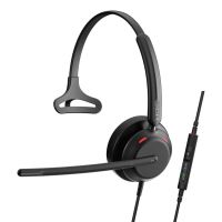 auriculares epos impact 730t con cable usb-c y usb-a para llamadas y musica negros