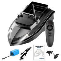 barco iscador automatico 500m motor duplo localizador de peixes e luz noturna para pesca profissional