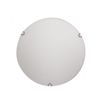 FABRILAMP Plafon de cristal redondo modelo AVIS blanco