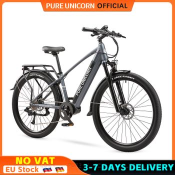 Bicicleta Eléctrica PURE UNICORN U6 con Motor Central, Sensores de Torque de 90 Nm, 35 km/h, 48 V, 14 Ah, 500 W, 29 Pulgadas, para Adultos, con Suspensión de Aire