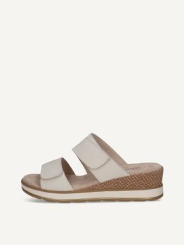 CAPRICE Mule, white, made of Leather without heel, Size 36