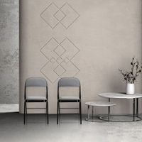 silla de tela  gris claro