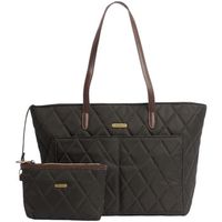 barbour bolso quilted tote bag lba0395 para mujer