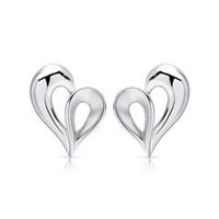 pendientes corazon de plata 925