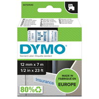 d1 - cintas dymo 12mmx7m azulblanc