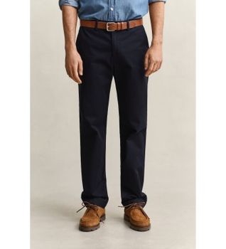 Gant para hombre. 1501006 Pantalones chinos Regular Fit Smart azul marino (30/32), Casual, Algodón