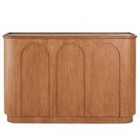 mueble bar de mango macizo con encimera efecto terrazo
