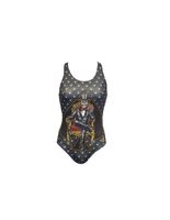 banador de natacion ras skellington race back multicolor mujer