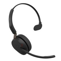 auriculares jabra evolve3 65 inalambricos bluetooth con cancelacion de ruido adaptativa microfono y usb-c negro