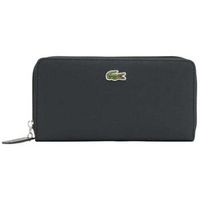 lacoste cartera gran cartera con cremallera l1212 concept negra para mujer