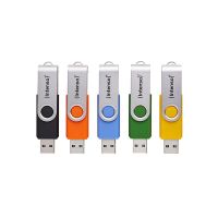 memoria usb intenso basic line 8 gb multicolor usb-a 20 swivel