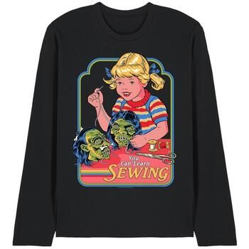Steven Rhodes Camiseta manga larga You Can Learn Sewing para mujer