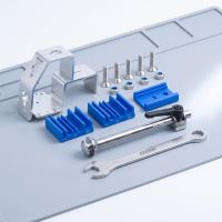 soporte de alineacion de ruedas de bicicleta de aleacion de aluminio para liberacion rapida de 5 mm y eje pasante de 12 15 20 mm montaje en banco de trabajo para reparacion