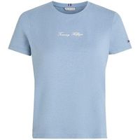 tommy hilfiger camiseta classic script reg ss te para mujer