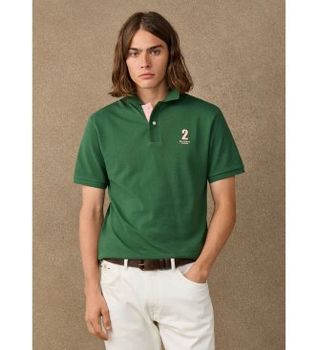 Hackett London para hombre. HM5600205 Polo Nbr verde (S), Casual, Algodón, Manga corta