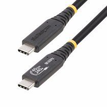 StarTech.com Cable USB4 de 50cm - Cable USB-C Certificado USB-IF 40Gbps - Cable USB Tipo C - Power Delivery PD de 240W 5A - Modo Alt DP 8K 120Hz/4K 240Hz - Compatible con Thunderbolt