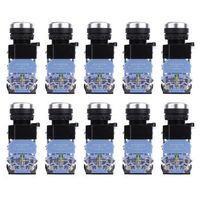 interruptor boton plana auto-bloqueo 24v pack 10 unds