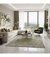 tabriz - olivewood 9645 - alfombra para exteriorinterior - lavable