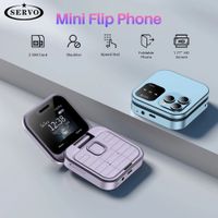 servo i16 pro mini fold telefono movil 2g gsm tarjeta sim dual marcacion rapida reproductor de video voz magica 35mm jack fm pequeno telefono movil con tapa