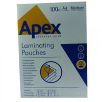 value fellowes laminating pouch a4 2x125mu 6003501 pk100