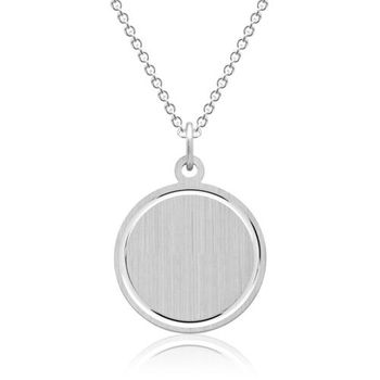 Cadena de plata con posibilidad de grabar el colgante