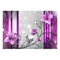 papel pintado 3d - brotes violetas 150x105 cm