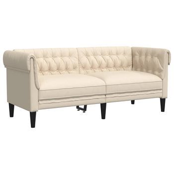 Sofá Chesterfield De 2 Plazas | Sofá De Descanso Lino