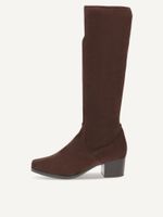 caprice boots brown made of textiles with block heel size 41
