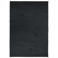 alfombra de pelo corto oviedo negro 160x230 cm vidaxl