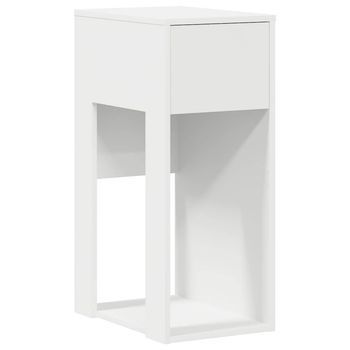 Torre De Ordenador Con Cajón Blanco 30x44x74 Cm Vidaxl