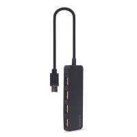 hub gembird 4 puertos usb 20 03 m cable tipo-c integrado uhb-cm-u2p4-01
