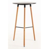 mesa tower alta 60 cm de madera 1056060 cm - negro