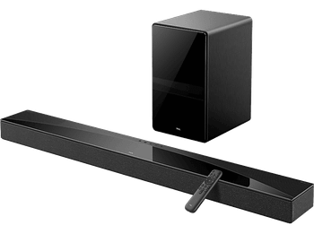 Barra de sonido - TCL Q75HE, Bluetooth, Inalámbrico, 620W, Dolby Atmos, Canal 5.1.2, Titanio oscuro